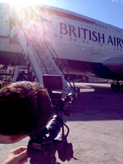 british airways filming