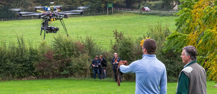 point of view filming plumpton black magic drone