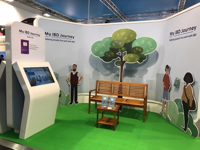 Conference stand for IBD journey Daily life