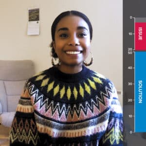 Dominique Goncalves - member of the Royal Society - smiling at camera
